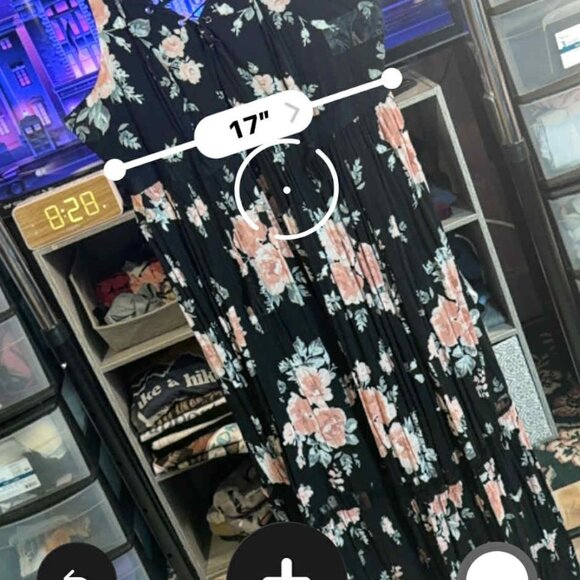 Torrid Size 3 Black Floral Tassel Lace-up Neck Maxi Dress - Picture 13 of 16